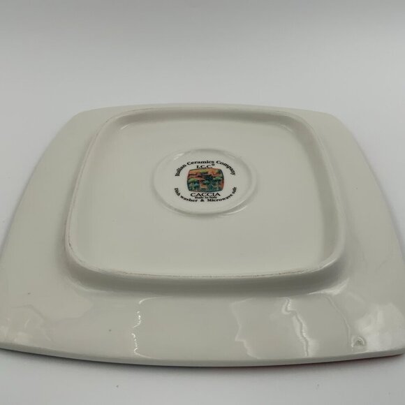 Custom Listing ICC Caccia Renaissance Scene Square Plate - Picture 5 of 6